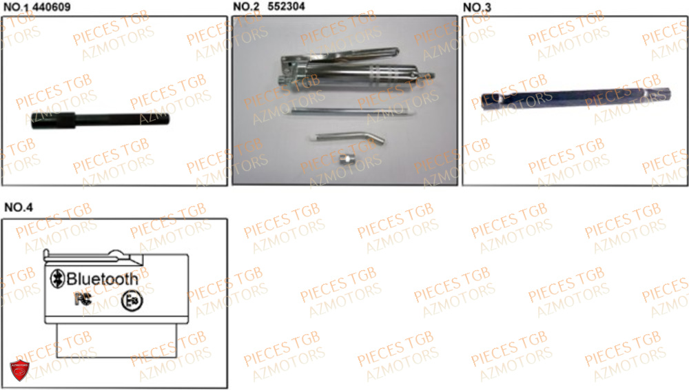 Outils 5 TGB Pieces TGB BLADE 600 FLX EPS