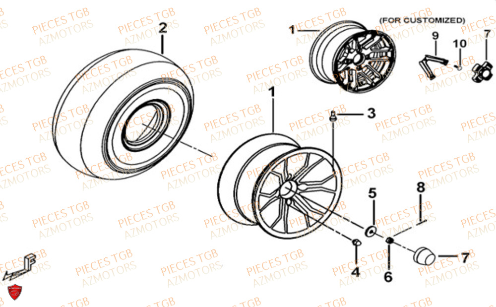 Roues Avant TGB Pieces TGB BLADE 600 FLX EPS