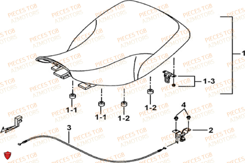 Selle TGB Pieces TGB BLADE 600 FLX EPS