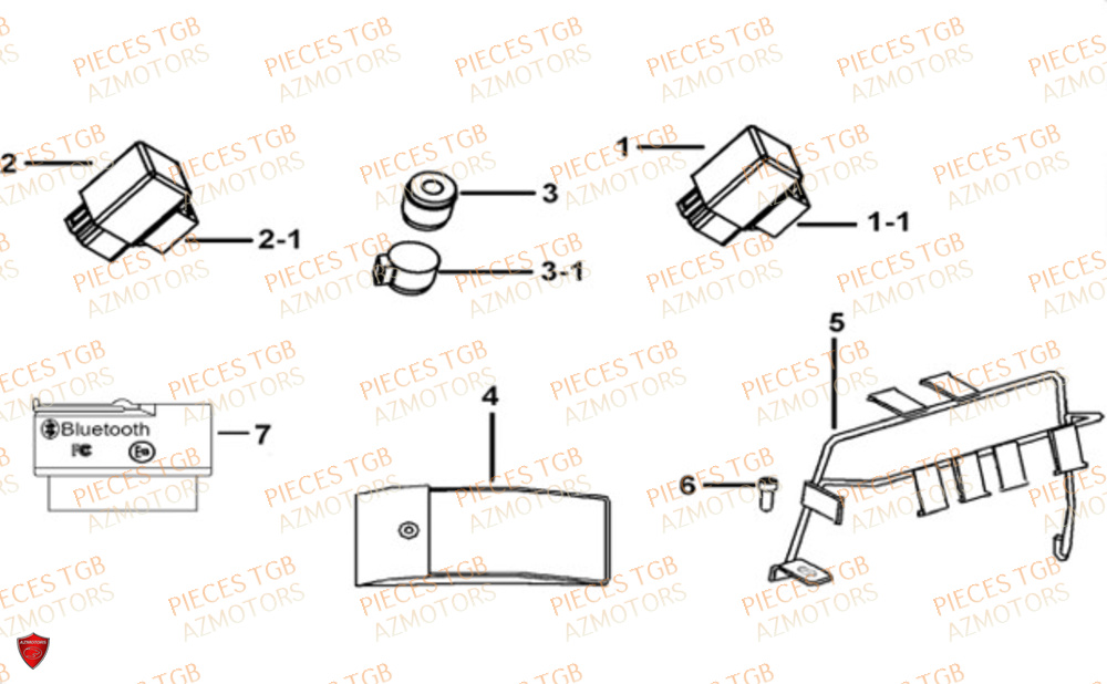 Supports TGB Pieces TGB BLADE 600 FLX EPS