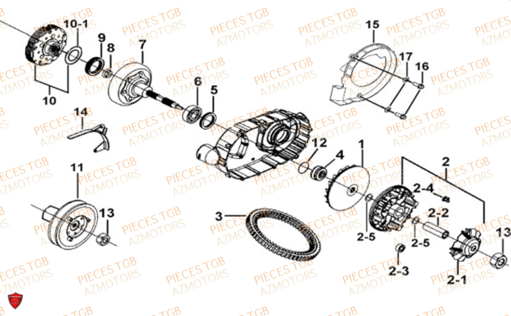 Variateur TGB Pieces TGB BLADE 600 FLX EPS