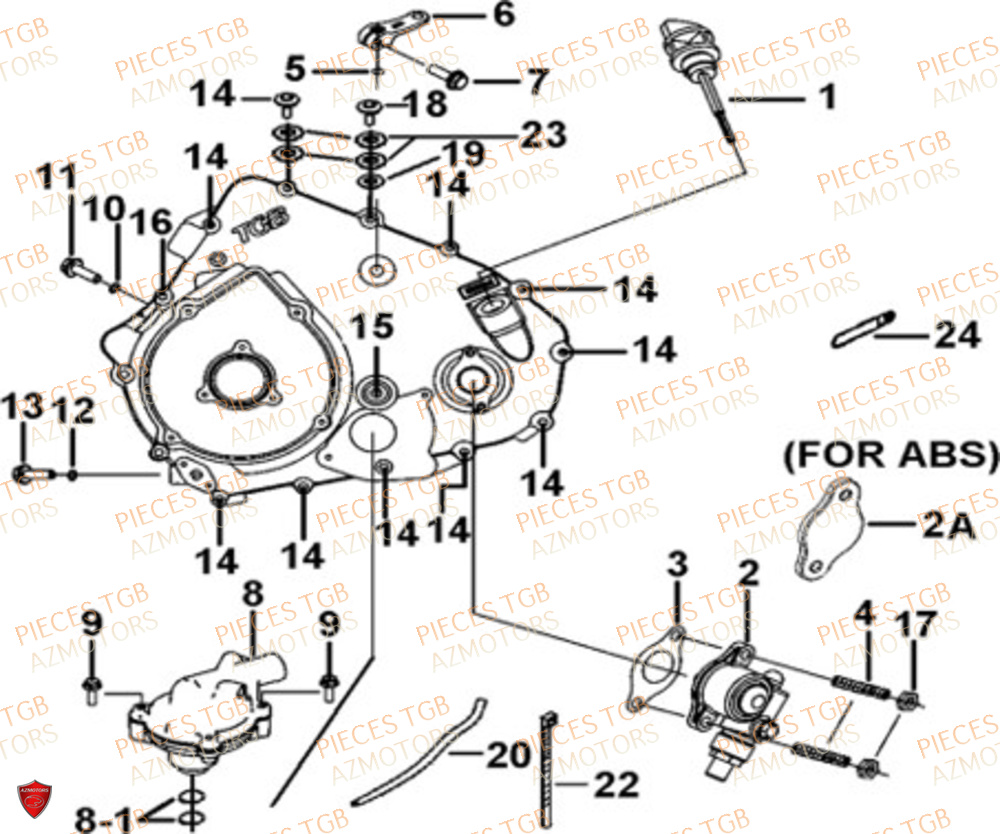 Carter D Huile TGB Pieces TGB BLADE 600 LTX ABS