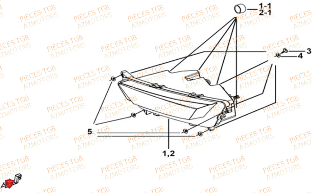 Eclairage Avant Led TGB Pieces TGB BLADE 600 LTX ABS