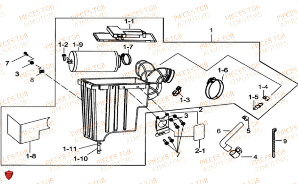 Filtre A Air TGB Pieces TGB BLADE 600 LTX ABS