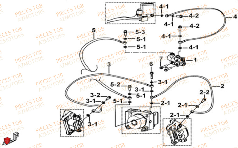 FREIN AVANT ABS TGB BLADE 600 LTX ABS