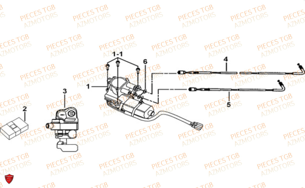 MOTEUR DE DIFFERENTIEL TGB BLADE 600 LTX ABS