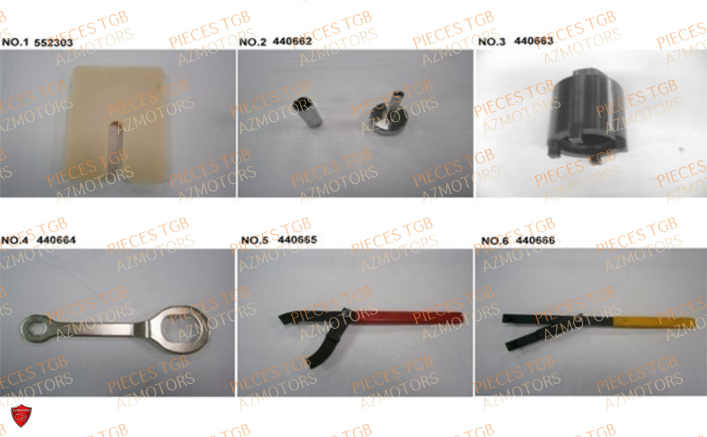 Outils 3 TGB Pieces TGB BLADE 600 LTX ABS