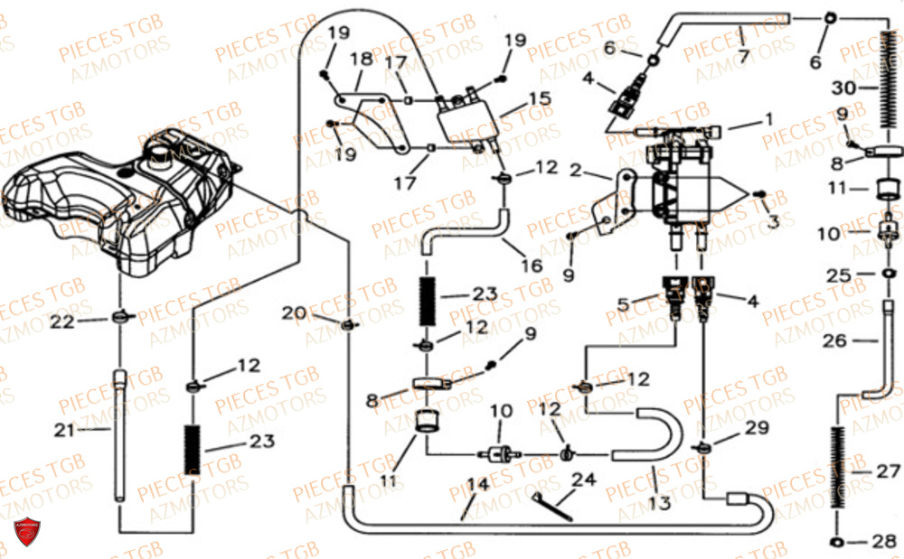 Pompe A Carburant TGB Pieces TGB BLADE 600 LTX ABS