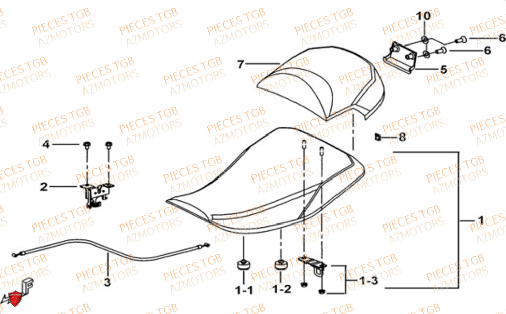 SELLE TGB BLADE 600 LTX ABS