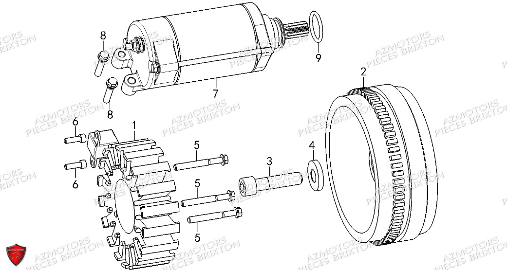 DEMARREUR STATOR BRIXTON BRIXTON CROMWELL 1200 X