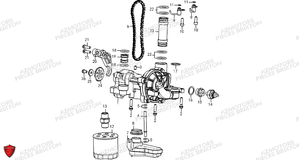 SYSTEME DE LUBRIFICATION BRIXTON BRIXTON CROMWELL 1200 X