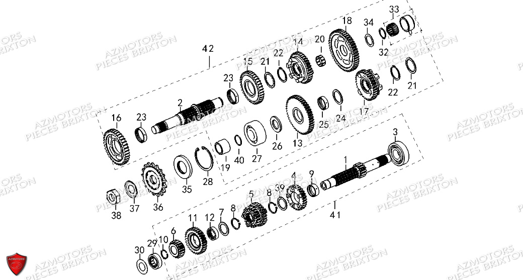 Systeme Transmission BRIXTON Pièces Brixton CROMWELL 1200 X