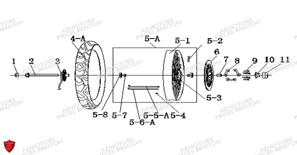 Roue Avant BRIXTON Pièces Brixton BX 125 S