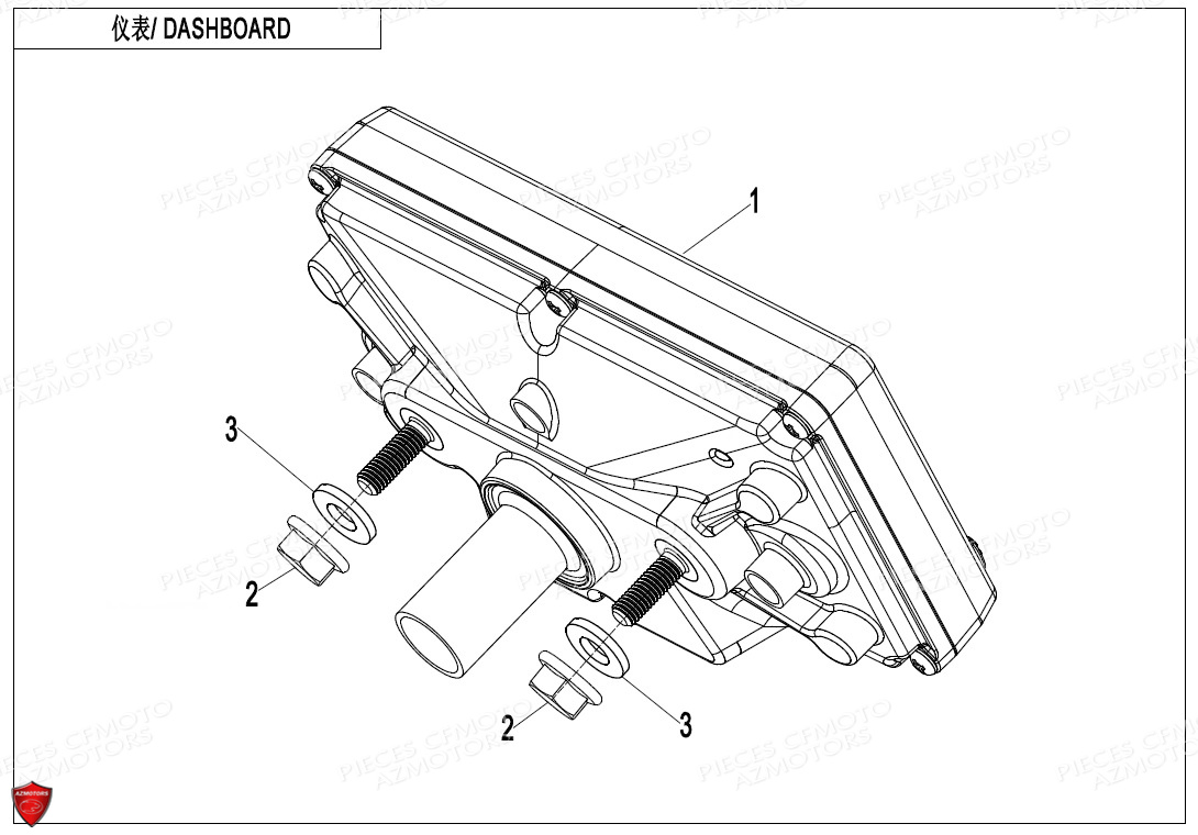 Tableau De Bord CFMOTO Pièces Origine CFMOTO CFORCE 625 L7e EPS (2020)