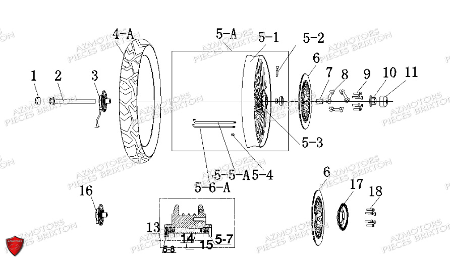 ROUE AVANT BRIXTON CROMWELL 125 BX ABS E4