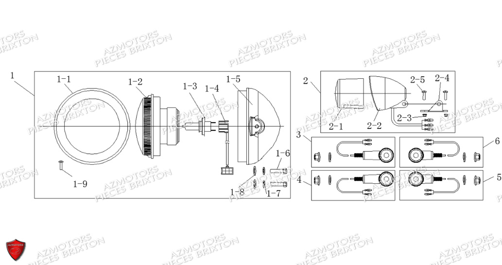 Phare Clignotants BRIXTON Pièces Brixton Cromwell 125 BX Euro4