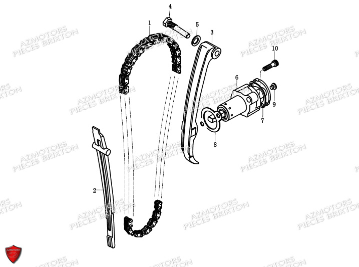 Chaine De Distribution BRIXTON Pièces Brixton Cromwell 250 Saxby Euro4