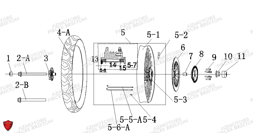 ROUE AVANT BRIXTON CROMWELL 250 SAXBY E4