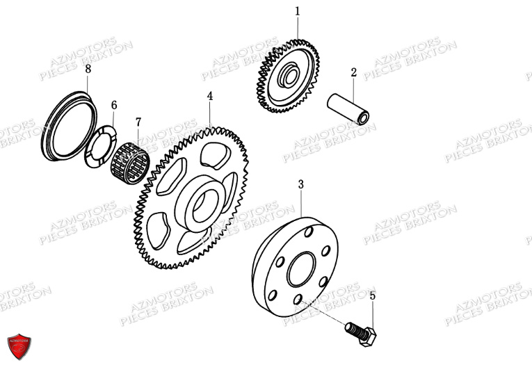 ROUE LIBRE DEMARREUR BRIXTON CROMWELL 250 SAXBY E4