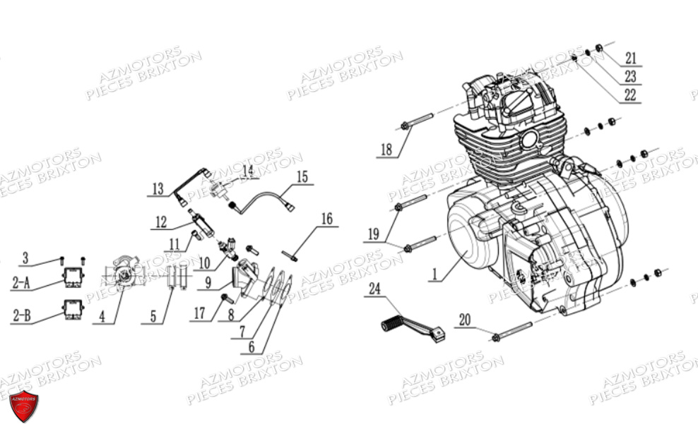 Injection Ecu BRIXTON Pièces Brixton Cromwell 250 Saxby Euro5