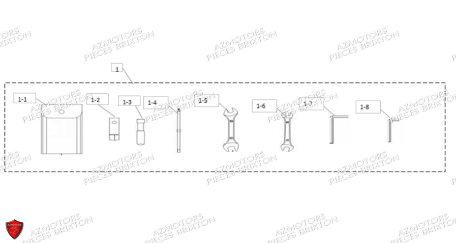 Trousse Outils BRIXTON Pièces Brixton Cromwell 250 Saxby Euro5