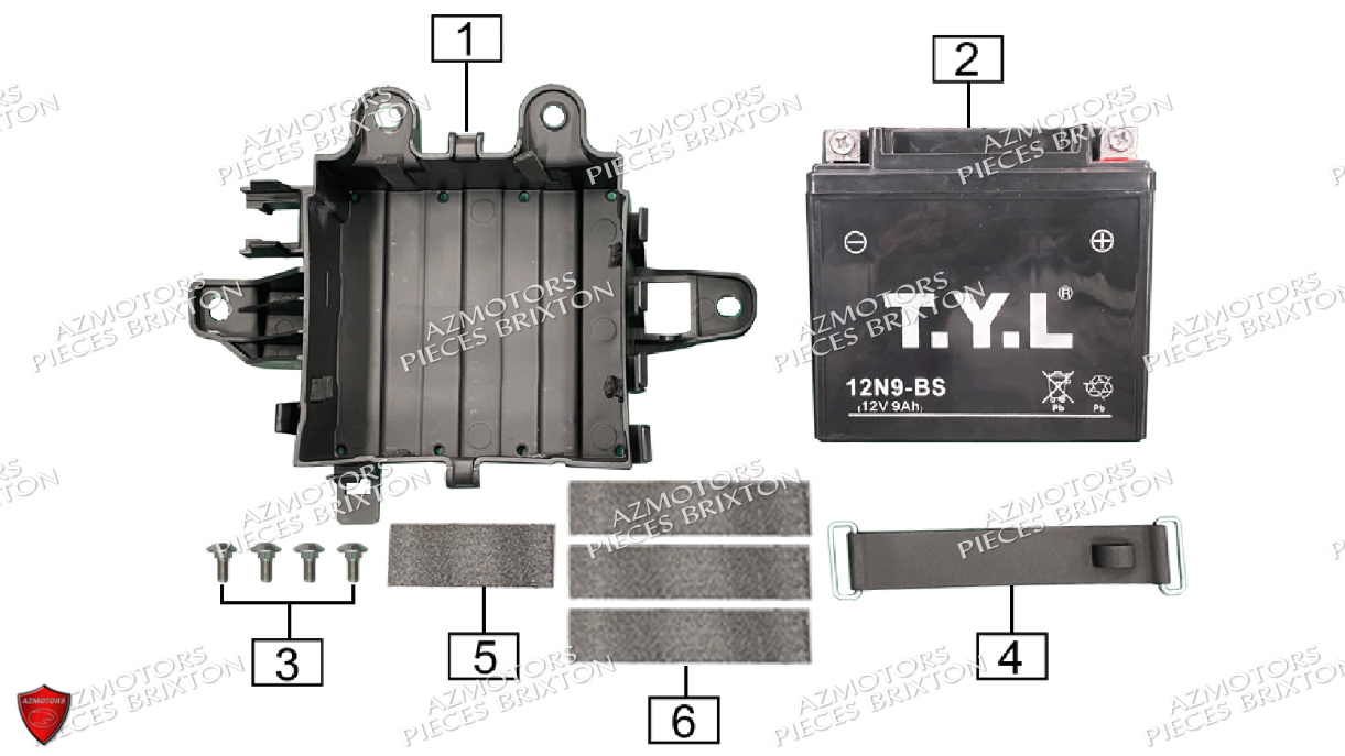 Batterie BRIXTON Pièces Brixton Crossfire 125 LC ABS