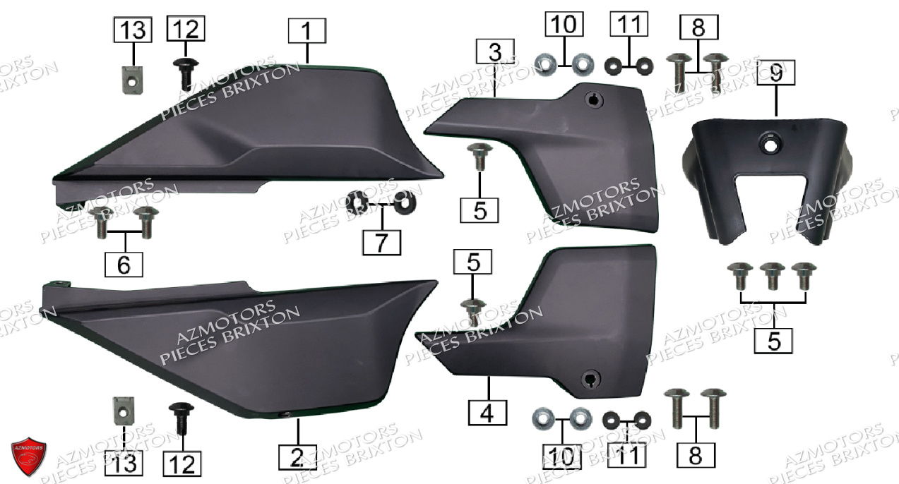 CARENAGE LATERAL BRIXTON CROSSFIRE 125 LC ABS