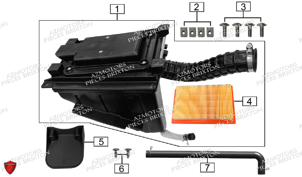 FILTRE A AIR BRIXTON CROSSFIRE 125 LC ABS