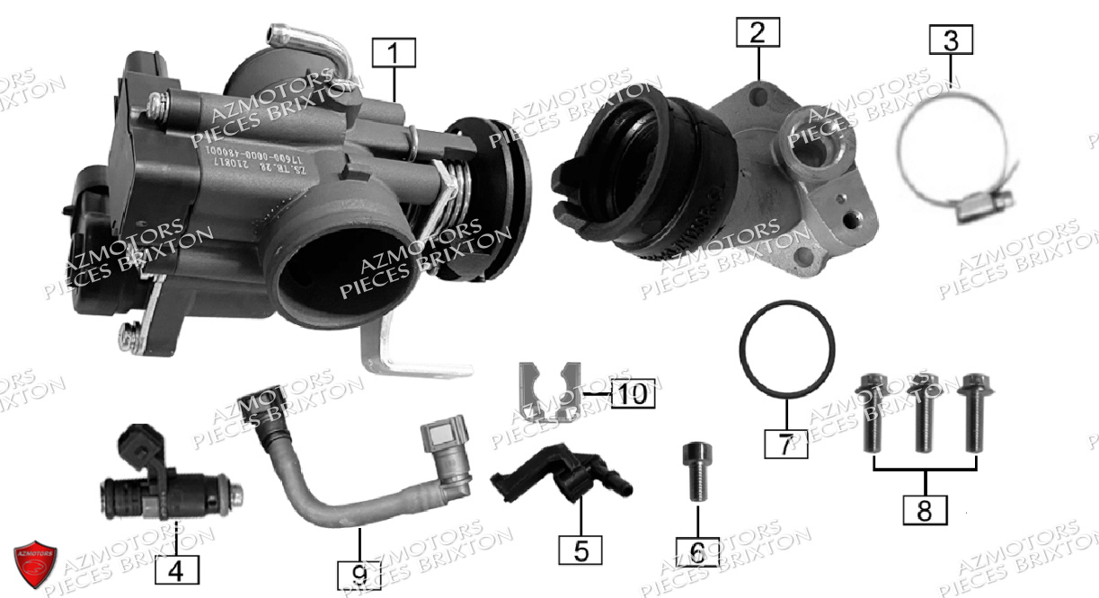 INJECTION PIPE ADMISSION BRIXTON CROSSFIRE 125 LC ABS