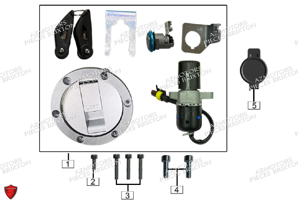 JEU DE SERRURES BRIXTON CROSSFIRE 125 LC ABS