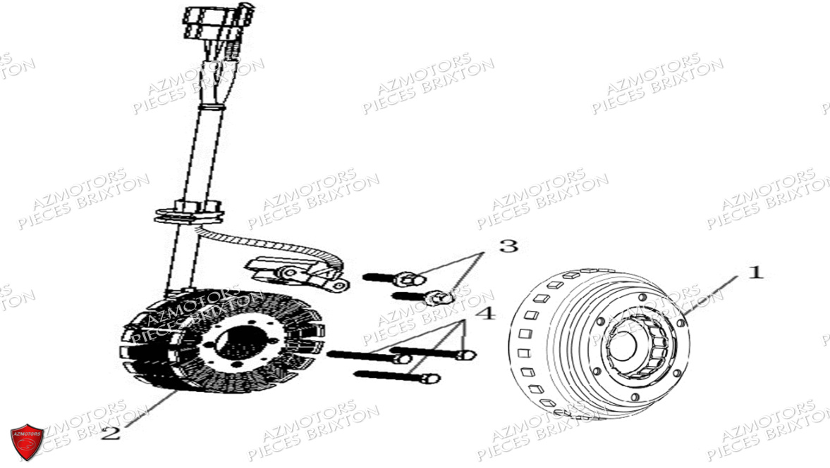 Stator Rotor BRIXTON Pièces Brixton Crossfire 125 LC ABS