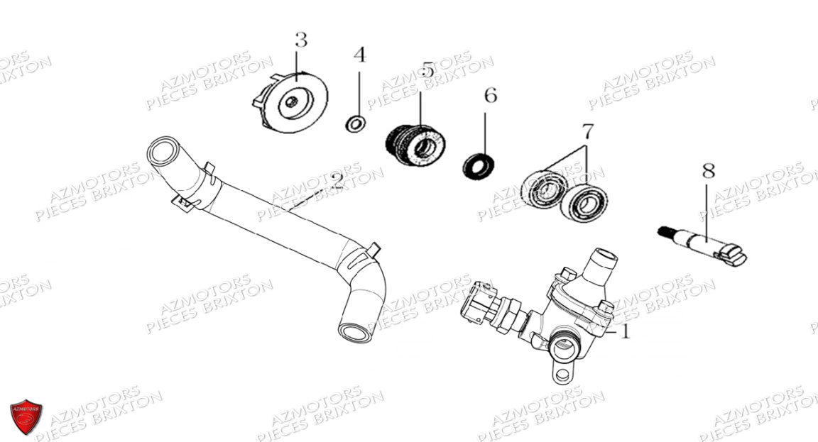 Thermostat BRIXTON Pièces Brixton Crossfire 125 LC ABS