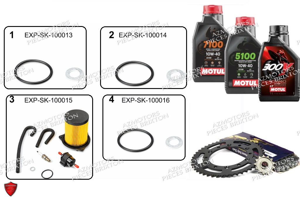 .stand Maintenance Kits Entretiens BRIXTON Pièces Brixton Crossfire 125 XS Euro4