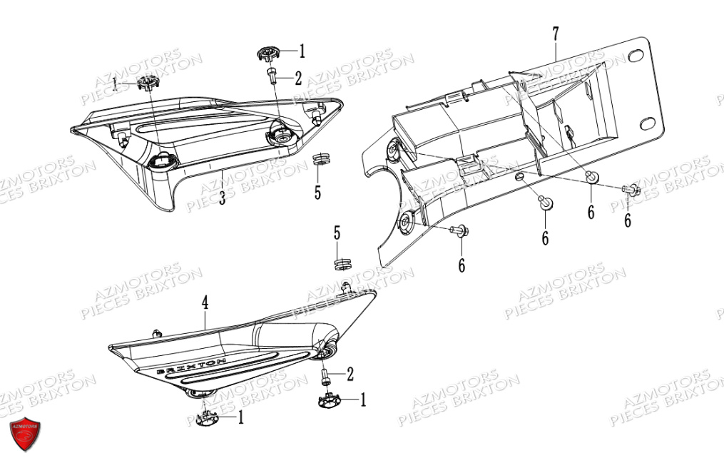 CARENAGE LATERAL BRIXTON CROSSFIRE 125 XS E4