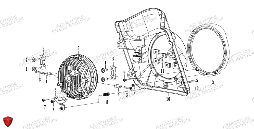 PHARE BRIXTON CROSSFIRE 125 XS E4