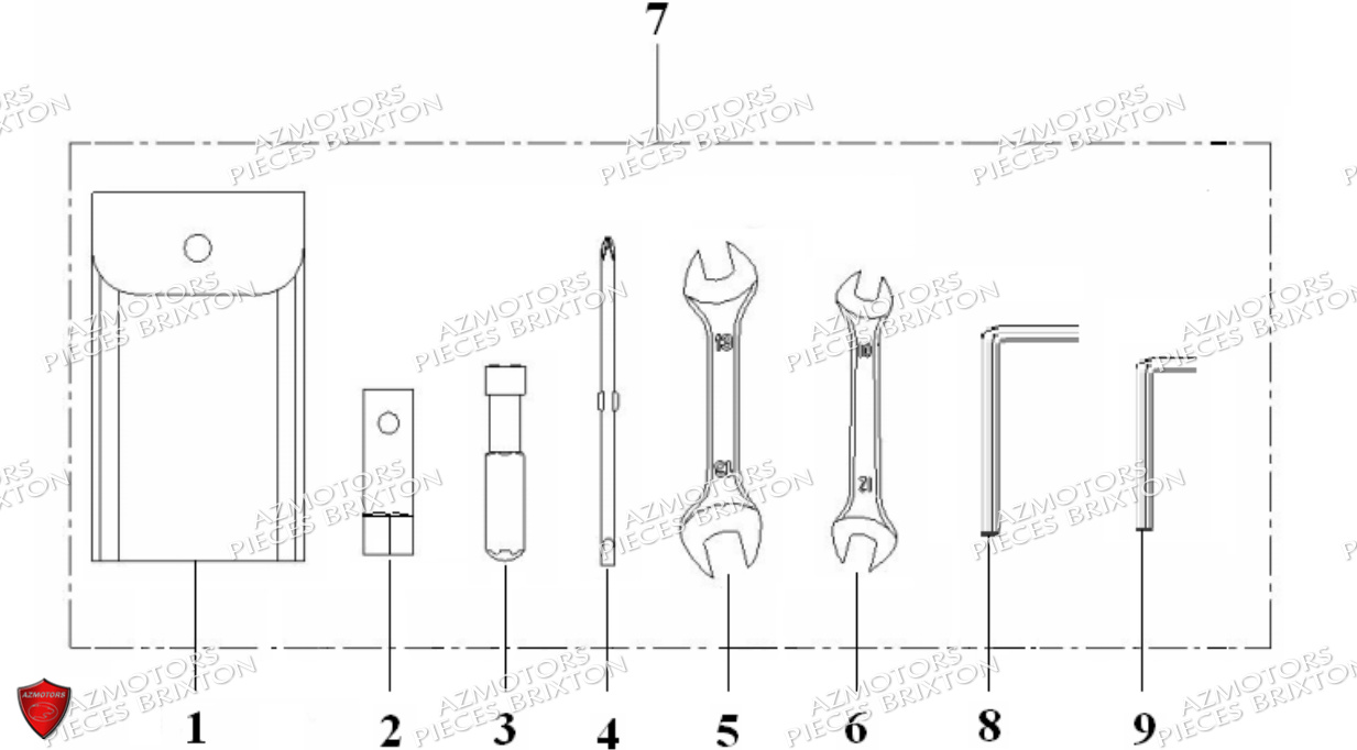 TROUSSE A OUTILS BRIXTON CROSSFIRE 125 XS E4