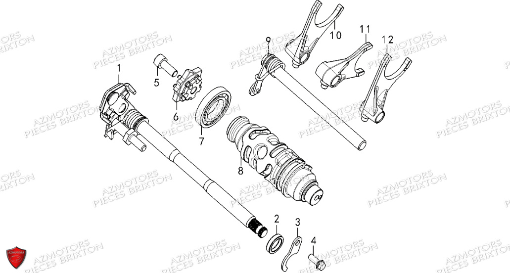 ARBRE DE SELECTION BRIXTON CROSSFIRE 500 E4