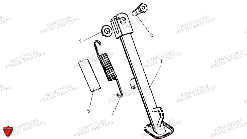 Bequille Laterale BRIXTON Pièces Brixton Crossfire 500 Euro4