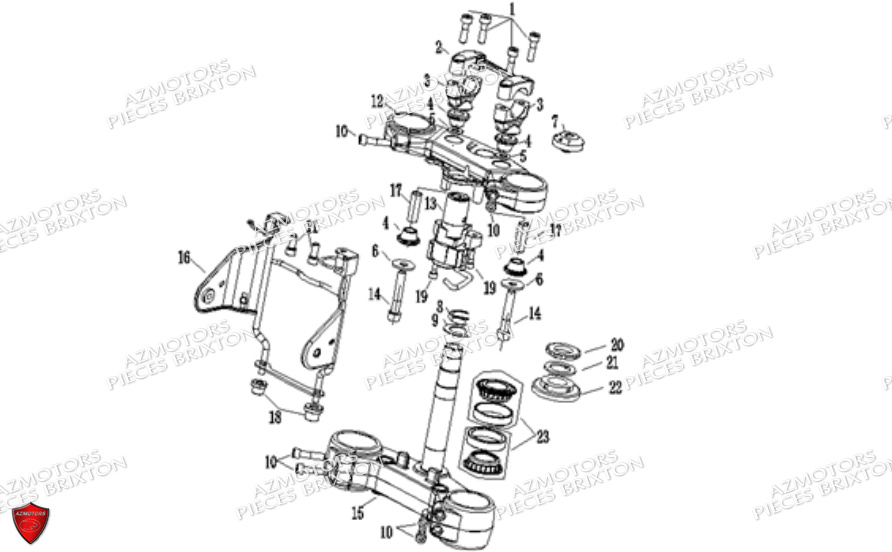 TE DE FOURCHE BRIXTON CROSSFIRE 500 E4