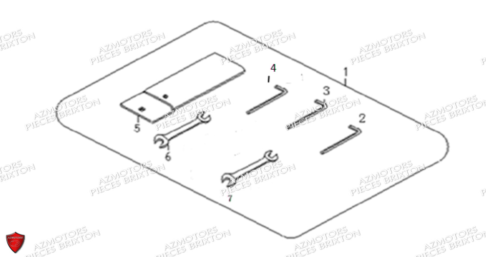 Trousse A Outils BRIXTON Pièces Brixton Crossfire 500 Euro4