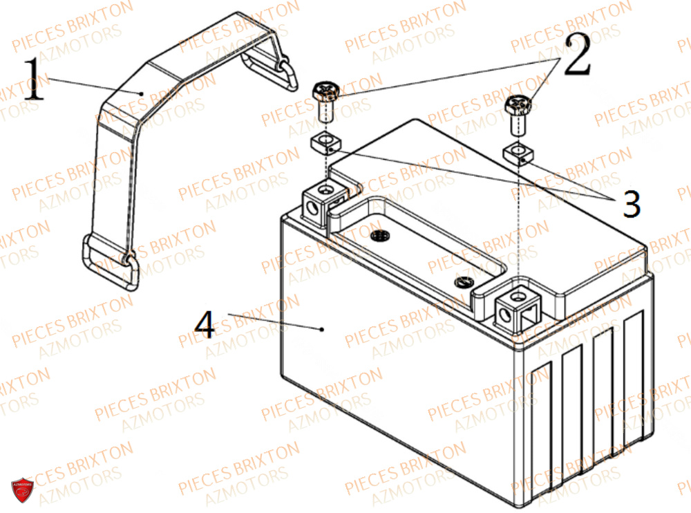 Batterie BRIXTON Pièces Brixton Crossfire 500 Euro5