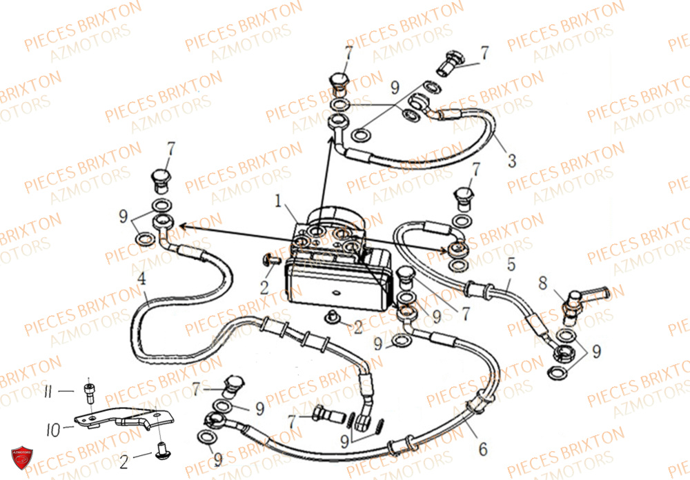 Systeme De Freinage BRIXTON Pièces Brixton Crossfire 500 Euro5