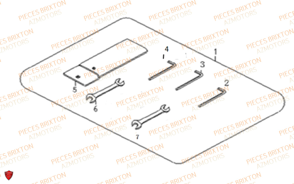 TROUSSE A OUTILS BRIXTON CROSSFIRE 500 EU5