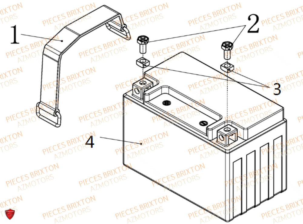 Batterie BRIXTON Pièces Brixton Crossfire 500 XC Euro5