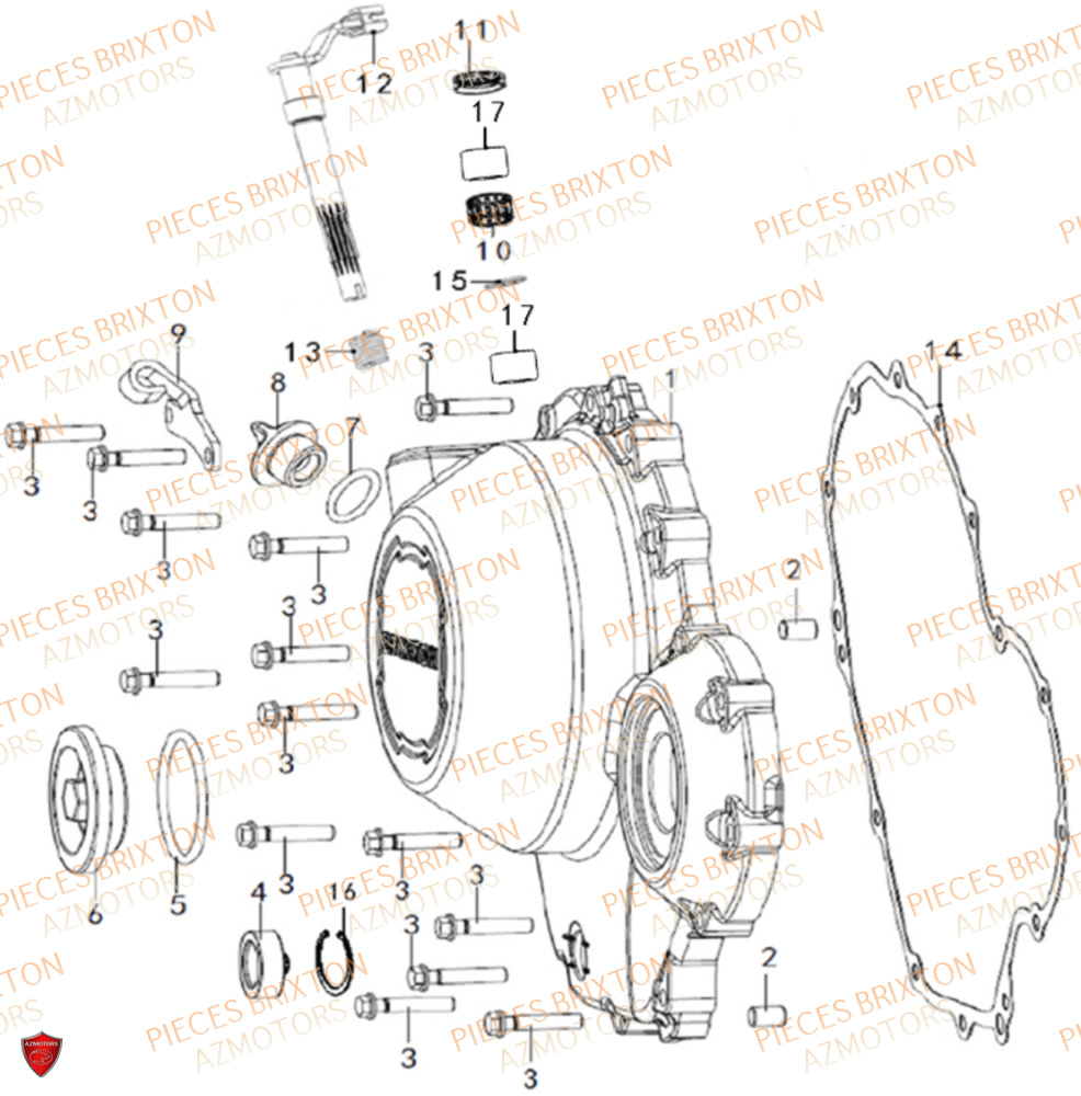 CARENAGE CARTE DROIT BRIXTON CROSSFIRE 500 XC EU5