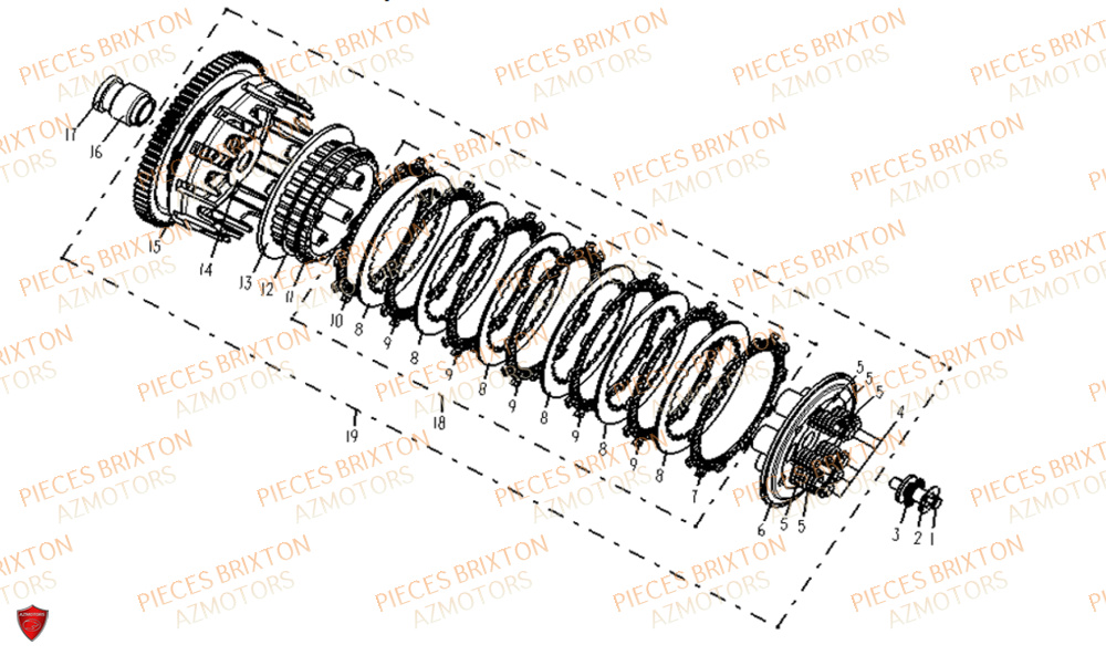 EMBRAYAGE BRIXTON CROSSFIRE 500 XC EU5