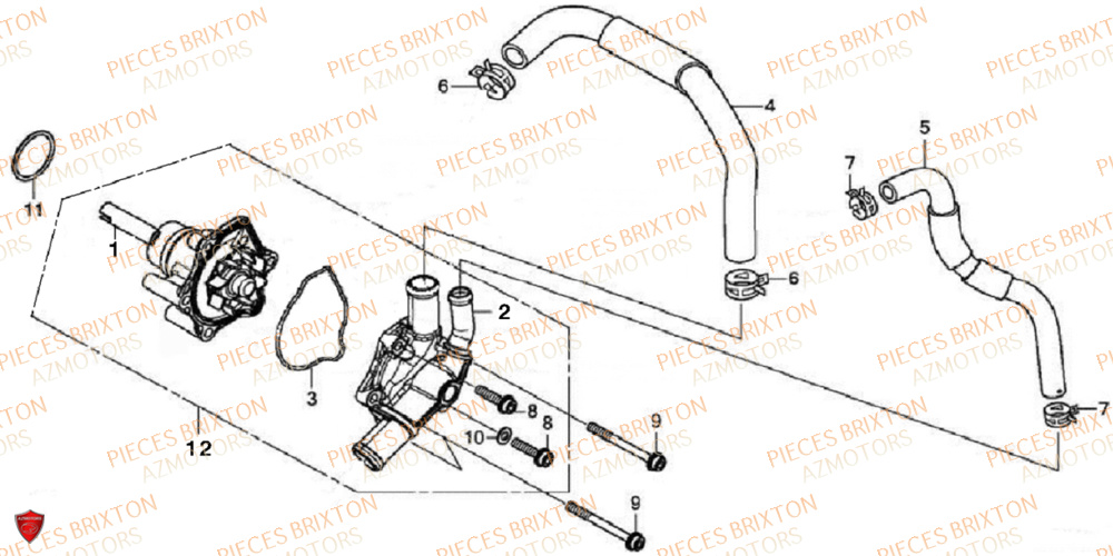 POMPE A EAU BRIXTON CROSSFIRE 500 XC EU5