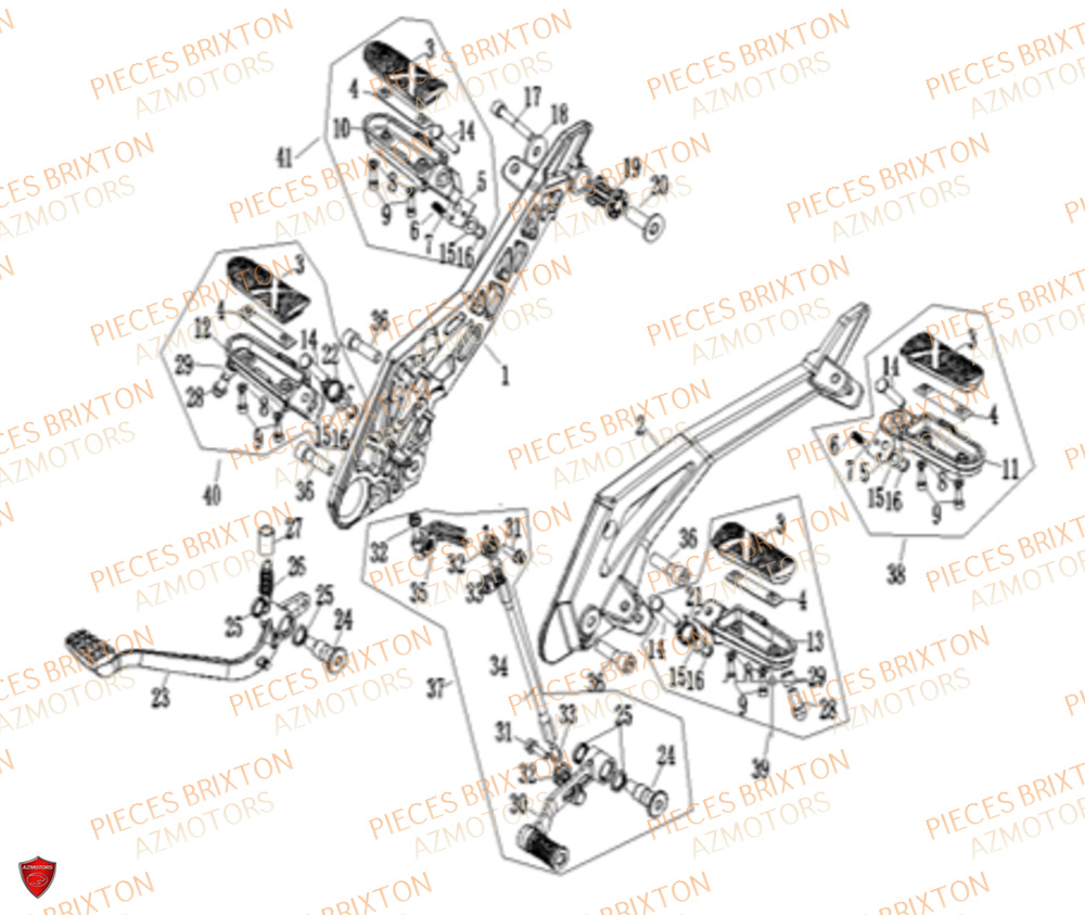 REPOSE PIEDS BRIXTON CROSSFIRE 500 XC EU5