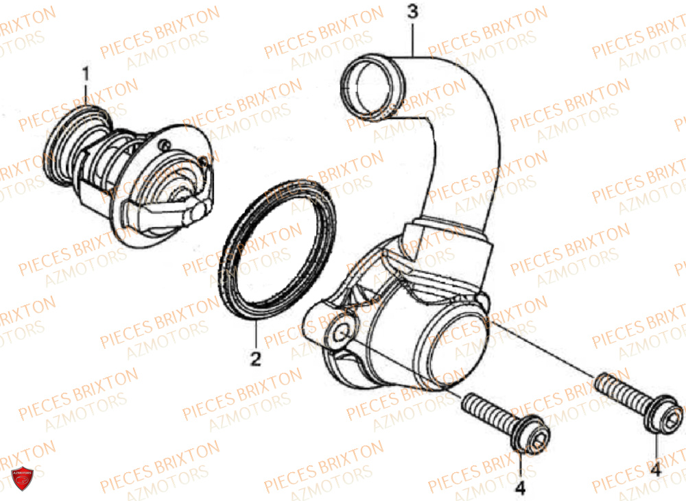 Thermostat BRIXTON Pièces Brixton Crossfire 500 XC Euro5