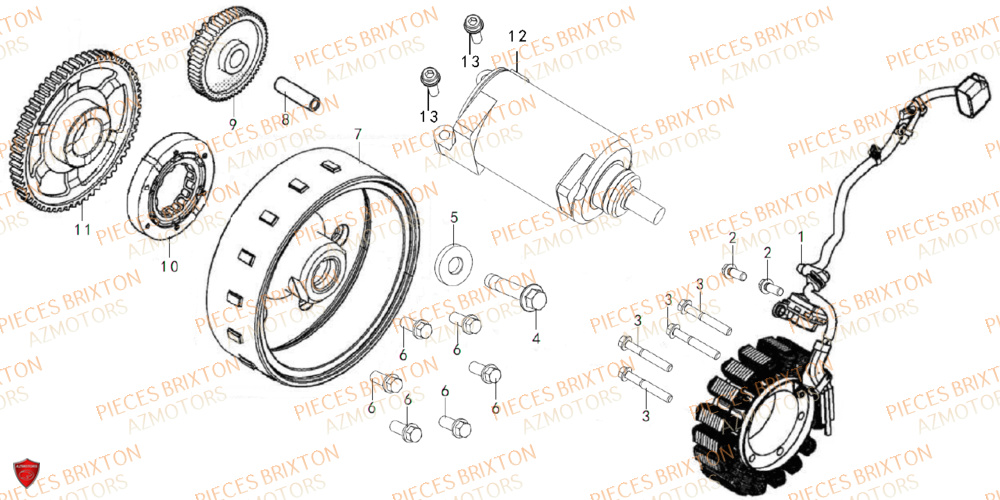 Alternateur BRIXTON Pièces Brixton Crossfire 500 X Euro4